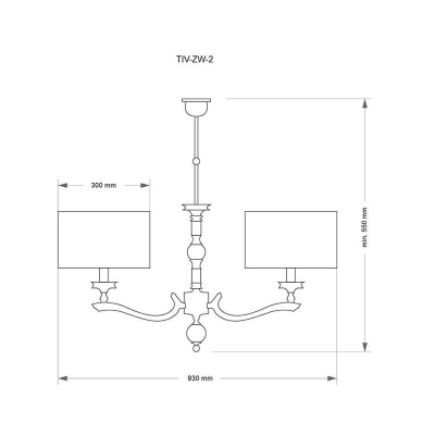 Подвесная люстра Kutek Mood Tivoli TIV-ZW-2 (N)