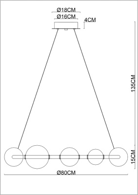 Подвесная люстра Arte Lamp CROCUS