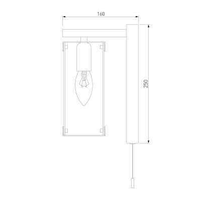 Бра Eurosvet Aragon 60126/1 черный