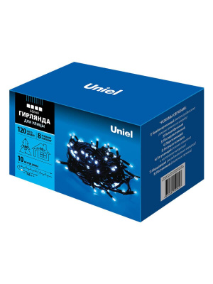 Уличная светодиодная гирлянда Uniel 220V белый ULD-S1000-120/DBA White IP67 UL-00005264