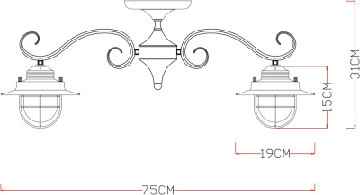 Потолочная люстра Arte Lamp LANTERNA