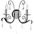 Бра Arte Lamp Romana A1742AP-2BK