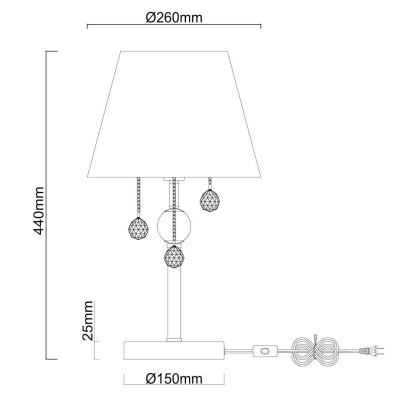 Настольная лампа MW-Light Федерика 684031401