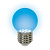 Лампа светодиодная Uniel E27 0,65W Blue синий LED-G45-0,65W/BLUE/E27 04423