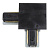 Коннектор L-образный Volpe UBX-Q123 R21 Black 1 Polybag UL-00007450