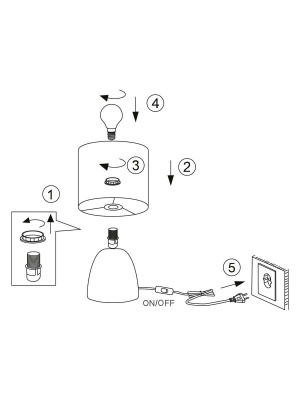 Настольная лампа Rivoli Nadine 7047-502 Б0057257