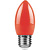 Лампа светодиодная Feron E27 1W красная LB-376 25928