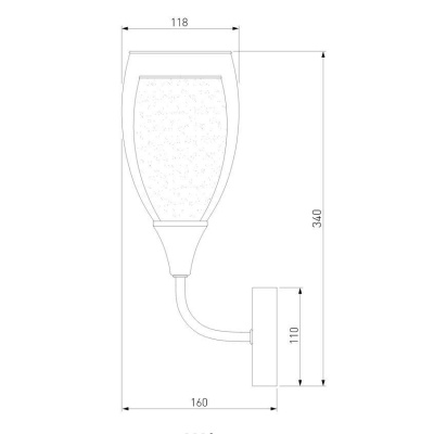 Бра Eurosvet Cosmic 50285/1 золото