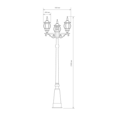 Садово-парковый светильник Elektrostandard Classic a025753