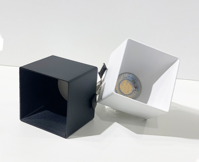 DL 3024 black GU10 светильник встраиваемый