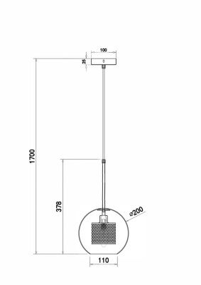 Подвесной светильник Freya Bogota Market FR8018PL-01BS