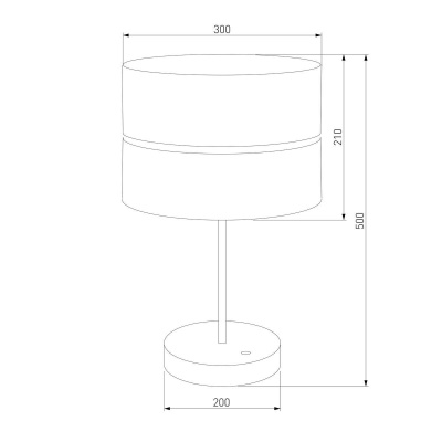 Настольная лампа TK Lighting 5472 Hilton Silver