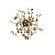 Бра Crystal Lux GARDEN AP-PL3 D400 GOLD