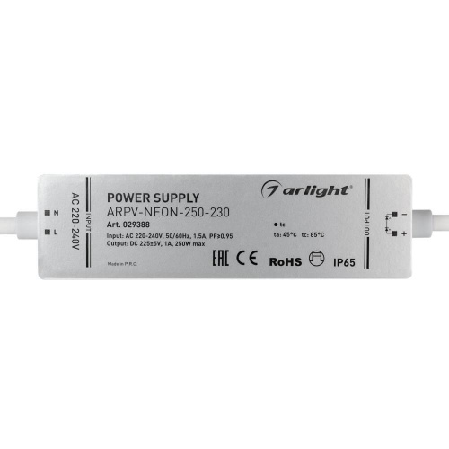 Блок питания Arlight ARPV-Neon-250-230 226V 250W IP65 1A 029388