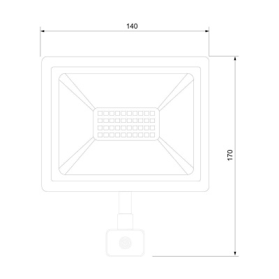 Прожектор светодиодный Elektrostandard Elementary 030 FL LED 50W 6500K IP44 a051946