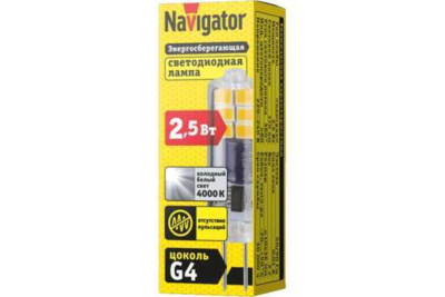 Светодиодная лампа Navigator 2,5W 190Lm 4000K G4 80246
