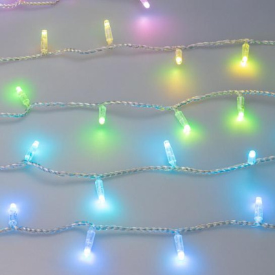 Уличная светодиодная гирлянда Ardecoled нить 230V разноцветная ARD-String-Classic-10000-Clear-100Led-Live RGB-DMX 031740