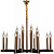 Подвесная люстра Illumico IL2265-16POR-79 BK GD