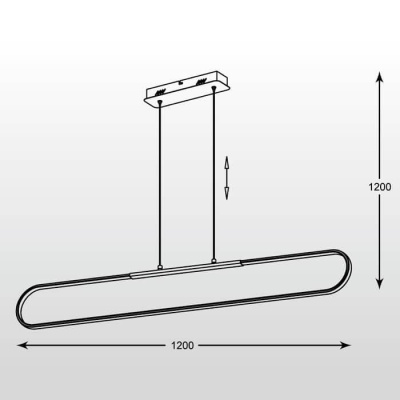 Подвесной светодиодный светильник Zumaline Pista L99833-1