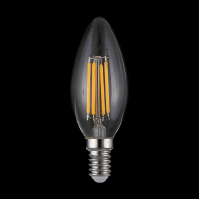 Лампа светодиодная филаментная диммируемая Voltega E14 4W 3000K прозрачная 8460