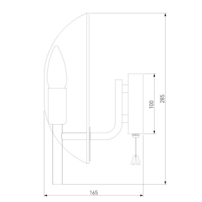 Бра Eurosvet Rocco 60135/1 латунь