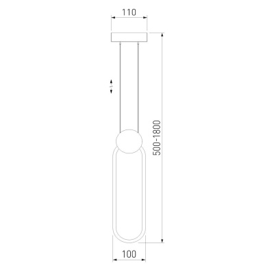 Подвесной светодиодный светильник Eurosvet Style 50218/1 LED черный жемчуг