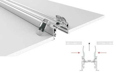 Профиль с рассеивателем Arlight S2-LINIA69-F-2500 ANOD+OPAL 021177