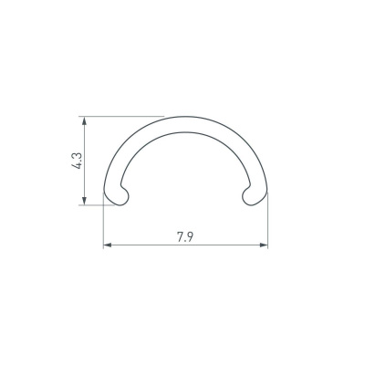 Рассеиватель Arlight ARH-Round-D8-2000 Round Opal 036326