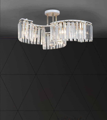 Потолочная люстра Seven Fires Iveya WD3549/6C-WT-FGD-CL