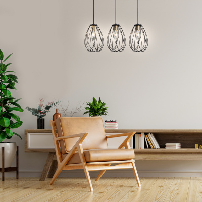 Escada 10180/3S E27*60W Black/Brass