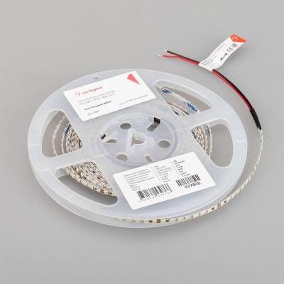 Светодиодная лента Arlight 9,6W/m 160LED/m 2835SMD холодный белый 5M RT-A160-5mm 24V Cool 8K 037808