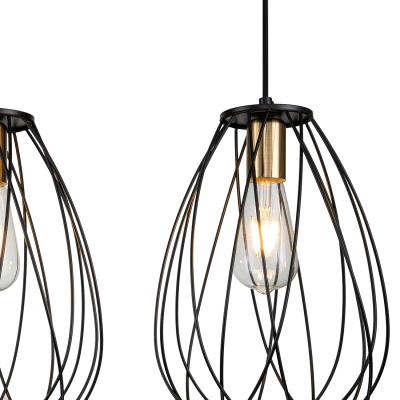 Escada 10180/3S E27*60W Black/Brass