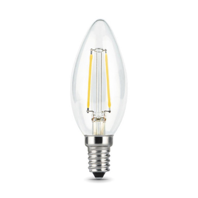 103801109 Лампа Gauss LED Filament Свеча E14 9W 680lm 2700К 1/10/50
