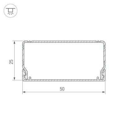 Профиль Arlight ARL-Solex-5025-1000 Anod 027089