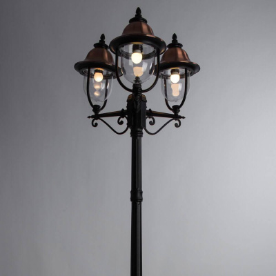 Садово-парковый светильник Arte Lamp Barcelona A1486PA-3BK