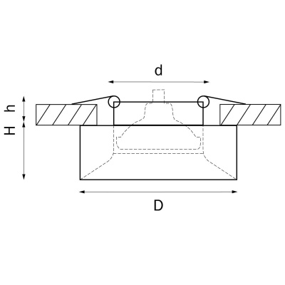 Встраиваемый светильник Lightstar Levigo L01002323 (010023+ 510023)