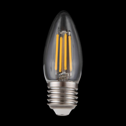 Лампа светодиодная филаментная диммируемая Voltega E27 4W 3000K прозрачная 8463