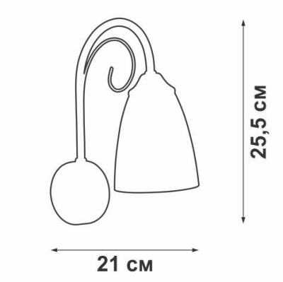 Бра Vitaluce V3736-9/1A