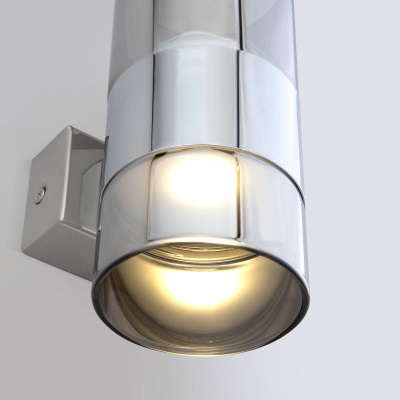 Настенный светодиодный светильник Eurosvet Watford 40021/1 LED хром/дымчатый