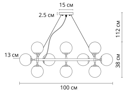 Подвесная люстра Arte Lamp BOLLA