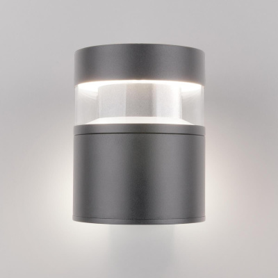 Уличный настенный светодиодный светильник Elektrostandard 1530 Techno Led серый a052247
