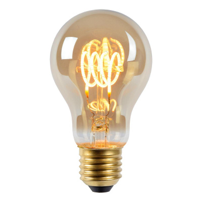 Лампа светодиодная диммируемая Lucide E27 5W 2200K дымчатая 49042/05/65