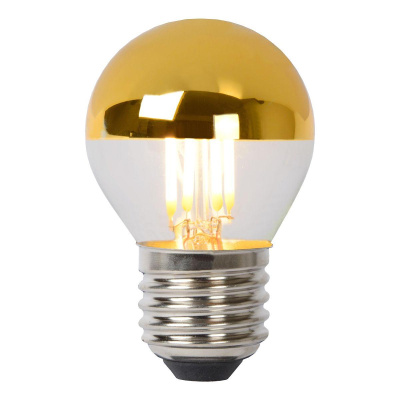 Лампа светодиодная диммируемая Lucide E27 4W 2700K золотая 49021/04/10