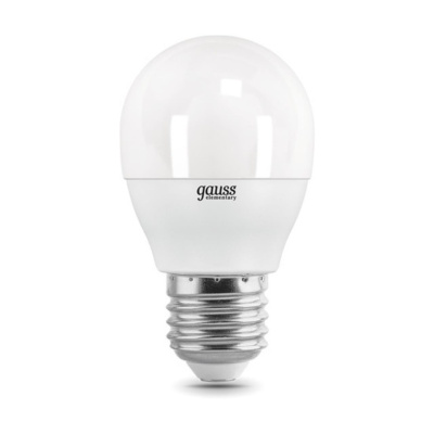 53220 Лампа Gauss Elementary Шар 10W 730lm 4100K Е27 LED 1/10/100