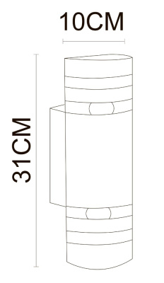 Уличный настенный светильник Arte Lamp METRO