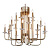 Подвесная люстра Milosh Tendence 0802CL-20GD