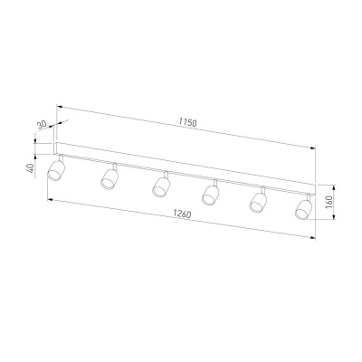 Спот TK Lighting 1019 Top Black