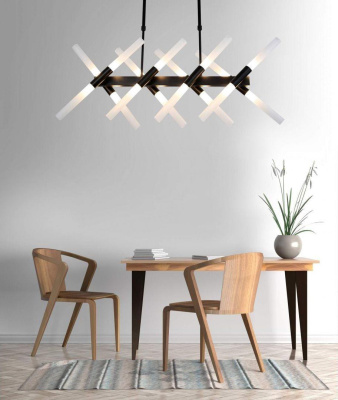 Подвесная люстра Lumina Deco Alford LDP 6036-16 BK