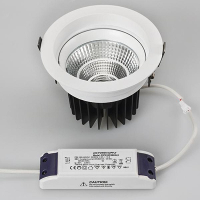 Встраиваемый светодиодный светильник Arlight LTD-140WH 25W White 30deg 032620