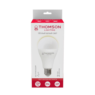 Лампа светодиодная Thomson E27 21W 3000K груша матовая TH-B2099